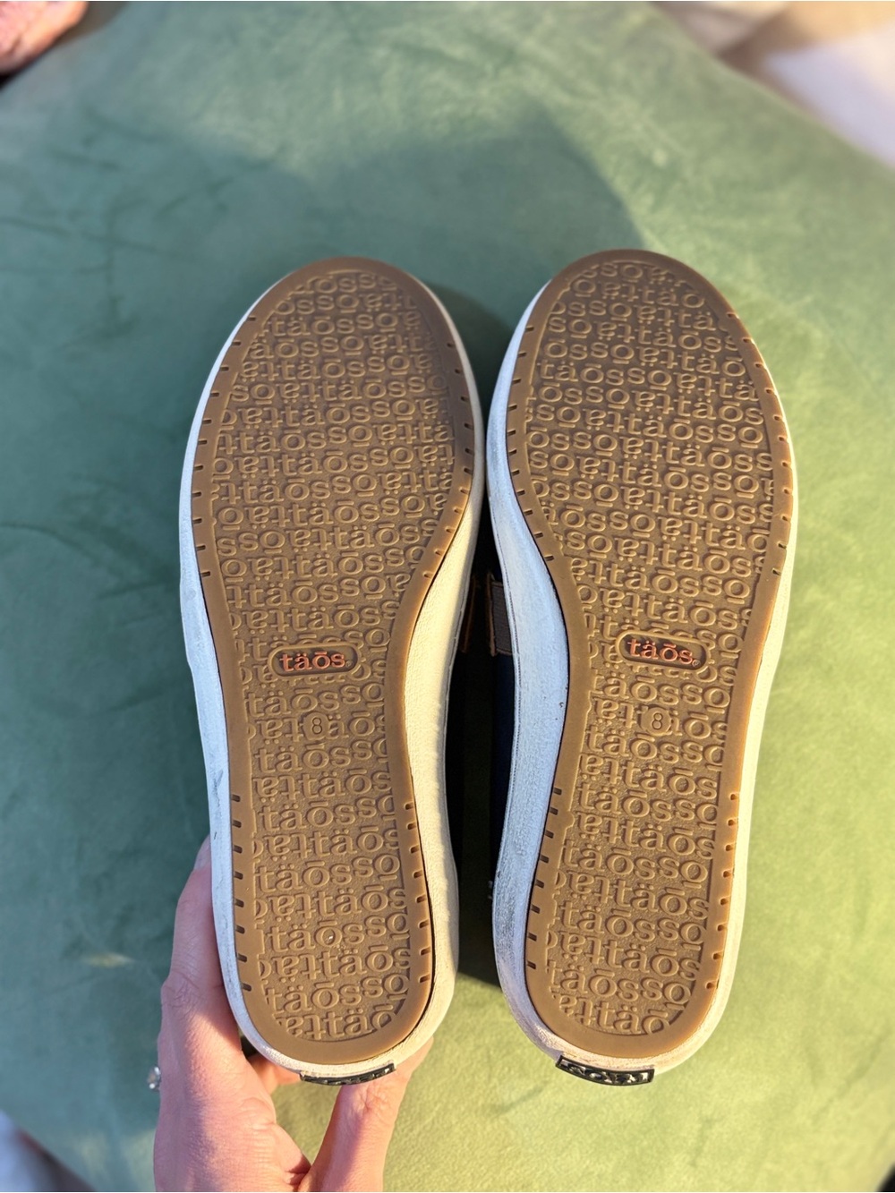 Taos Upward Size 8 Loafers Natural - Comfort Leather Slip On Supportive Shoes - Picture 7 of 7